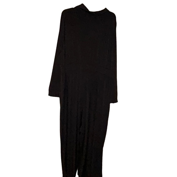 New torrid black Studio Knit Wide Leg Jumpsuit  4X 26 great stretch - Picture 5 of 7